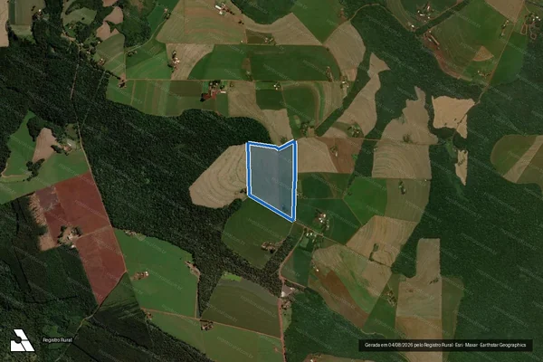Imagem de satélite de Fazenda São Domingos ? Lote 52 - Lote 52 em Cascavel - PR