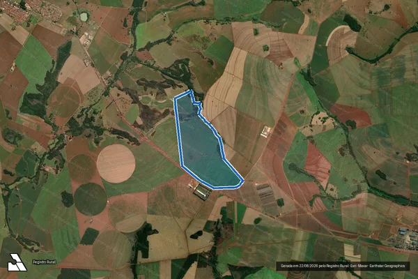 Imagem de satélite de FAZENDA ELIANA em Conceição das Alagoas - MG