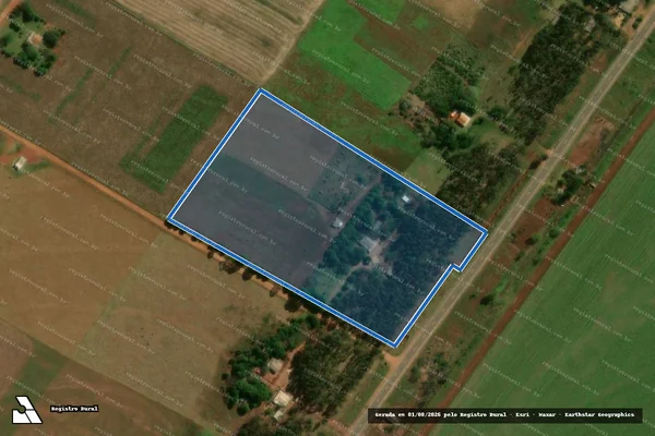 Imagem de satélite de Projeto de Assentamento Itamarati II em Ponta Porã - MS