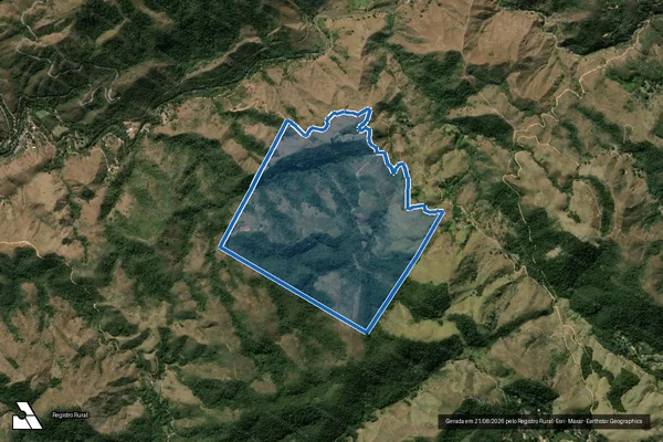 Imagem de satélite de SITIO BELA VISTA - FAZENDA BELA VISTA em Miguel Pereira - RJ