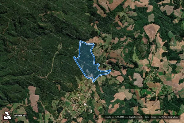 Imagem de satélite de IMOVEL ITAPARÁ - Matrícula 8411 em Irati - PR