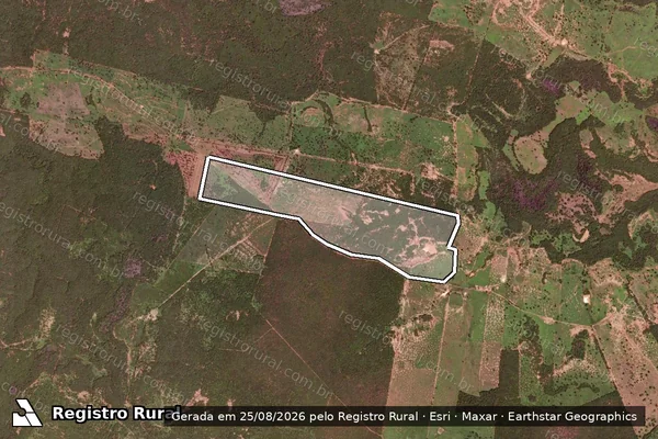 Imagem de satélite de FAZENDA LAGOINHA - GLEBA-02 em Juvenília - MG
