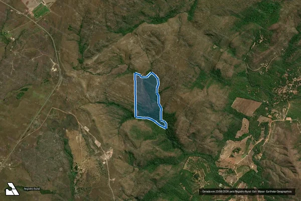 Imagem de satélite de JARDIM DE JURAMIDAN, SITUADA NA FAZENDA BOM SUCESSO - Gleba REMANESCENTE em Alto Paraíso de Goiás - GO