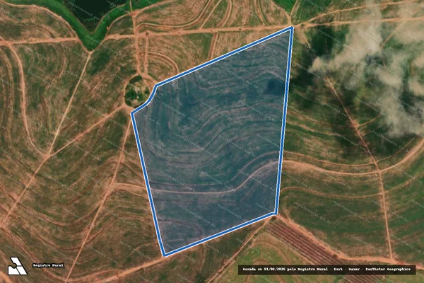 Imagem de satélite de Estância Karina - PARTE 1 em Cafelândia - SP