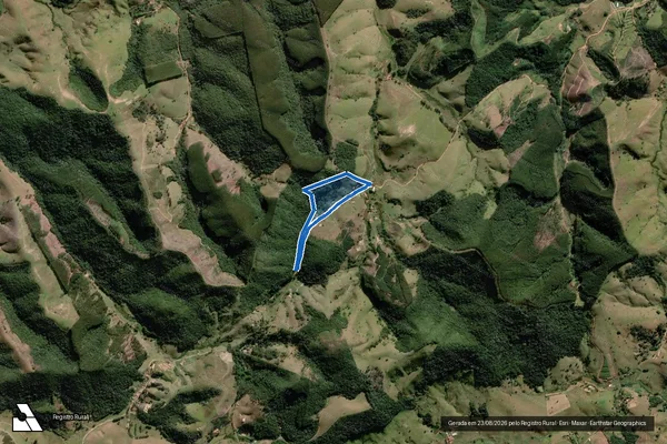 Imagem de satélite de Sítio da Laranjeira - Gleba B em Paraibuna - SP