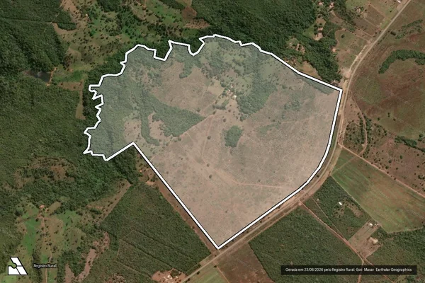 Imagem de satélite de LOTE 105, LOTEAMENTO SERRA DO LAJEADO, 5ª ETAPA, FOLHA  - Parte Remanescente Lote 105, Loteamento Serra do Lajeado, 5ª Etapa em Aparecida do Rio Negro - TO