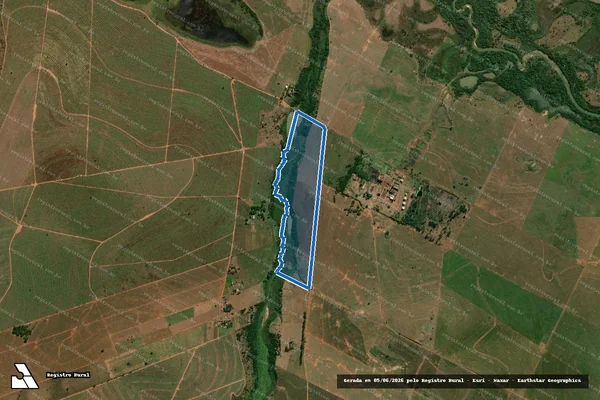 Imagem de satélite de FAZENDA JAGUATIRICA - Gleba E / MARABA PAULISTA-SP em Marabá Paulista - SP