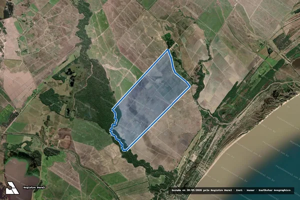 Imagem de satélite de Fazenda Segredo - Matrícula 1662 em Arambaré - RS