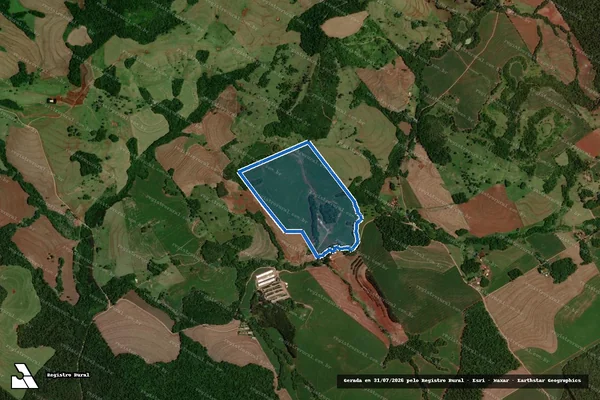 Imagem de satélite de LOTE DE TERRAS N° 4-E - LOTE DE TERRAS Nº 4-E em Nova Cantu - PR