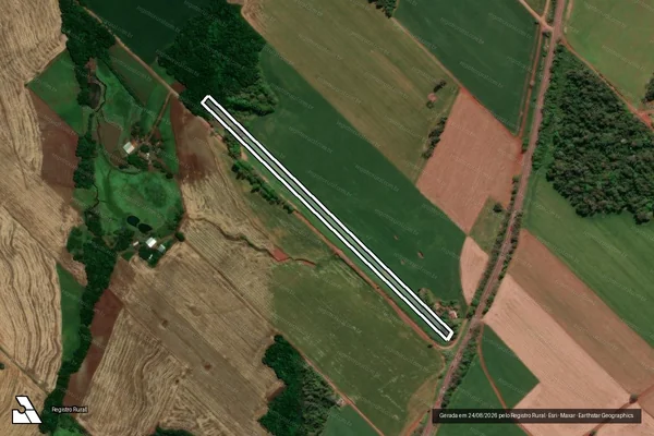Imagem de satélite de LOTE RURAL Nº 124; 6ªS.S.CRISTO - FRAÇÃO LOTE RURAL Nº 124 DA 6ª em Santa Rosa - RS