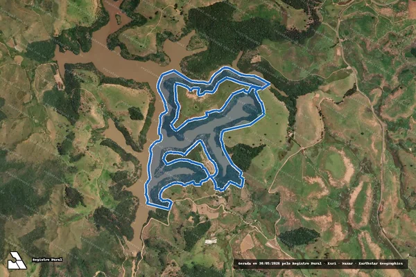 Imagem de satélite de Fazenda Aruanda - Fazenda Aruanda em Guaçuí - ES
