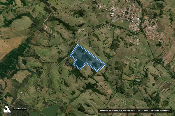 Imagem de satélite de Sítio Boa Vista - Matrícula nº 18.972 ? 1 de 2 em Corumbataí - SP