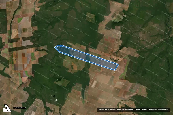 Imagem de satélite de Lote 47 da Gleba Duas Barras - Parte 01 em Sapezal - MT