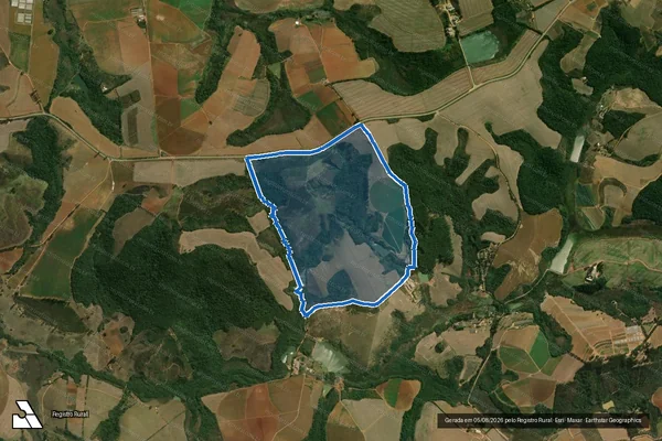 Imagem de satélite de Rincão - Parte 1 em Carandaí - MG