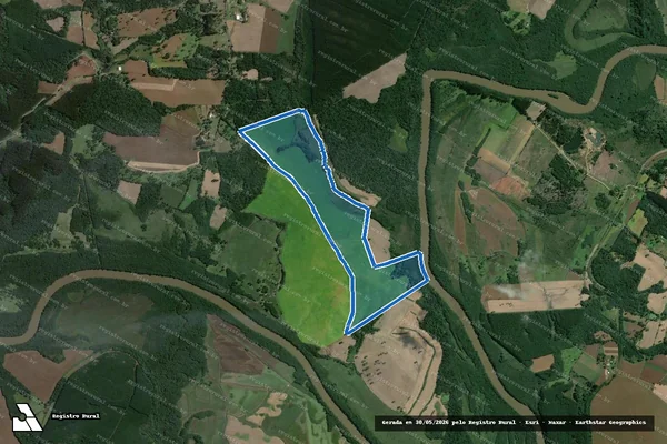 Imagem de satélite de Fazenda Campinas - Gleba A em Antônio Olinto - PR