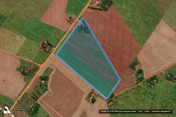 Imagem de satélite de PROJETO DE ASSENTAMENTO ITAQUI - Lote 034 em São Gabriel do Oeste - MS