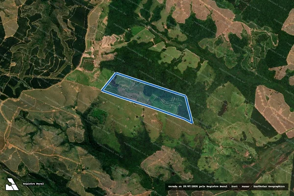 Imagem de satélite de Fazenda Campo Verde - PARTE 1 em Gália - SP