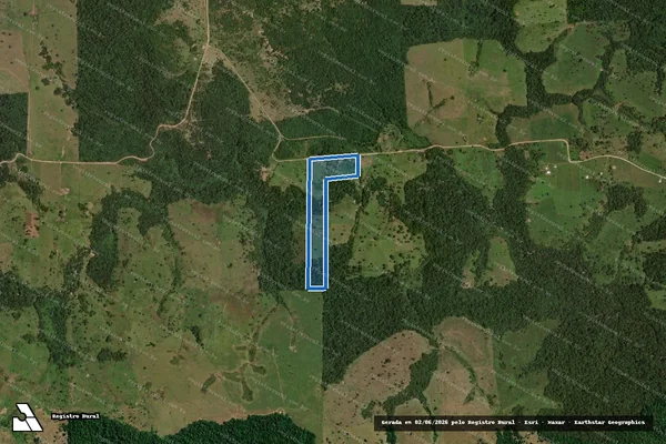 Imagem de satélite de LOTE 30A-31R DA GLEBA GUAPORÉ - SETOR RIO VERMELHO PROJETO FUNDIÁRIO CORUMBIARA - Parte 1 em Colorado do Oeste - RO