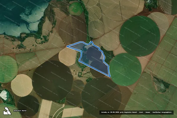 Imagem de satélite de FAZENDA SANTA CATARINA - Parcela 1 em Miguelópolis - SP