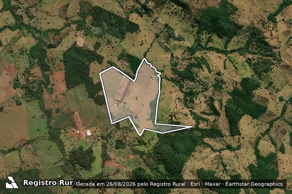 Imagem de satélite de FAZENDA VARGEM SANTANA - QUINHÃO 03 - FAZENDA VARGEM SANTANA em Pirenópolis - GO