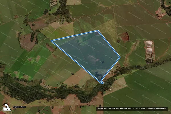 Imagem de satélite de Fazenda Santa Rita de Cassia / Parcela 1 em Sidrolândia - MS