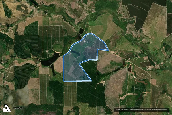 Imagem de satélite de Fazenda Schuvans - Gleba D em Ecoporanga - ES