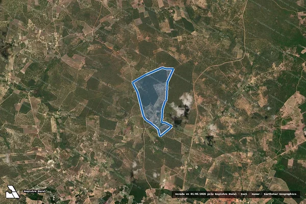 Imagem de satélite de Fazenda Várzea - Parte 1 em Caetité - BA