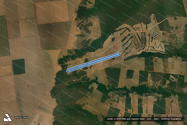 Imagem de satélite de Fazenda Douracap - Matr: 36.689 em Diamantino - MT