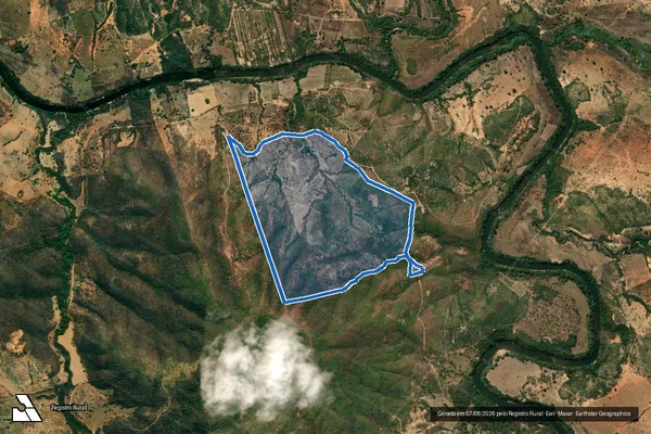 Imagem de satélite de Fazenda do Sobrado - Parte 2 em Presidente Juscelino - MG