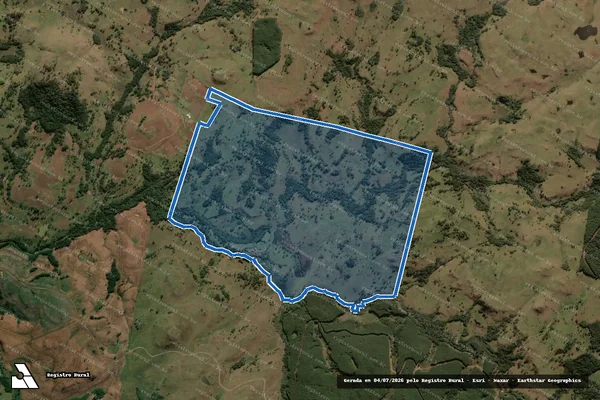 Imagem de satélite de FAZENDA INVERNADA DA FRENTE - Parte 2 em Lages - SC
