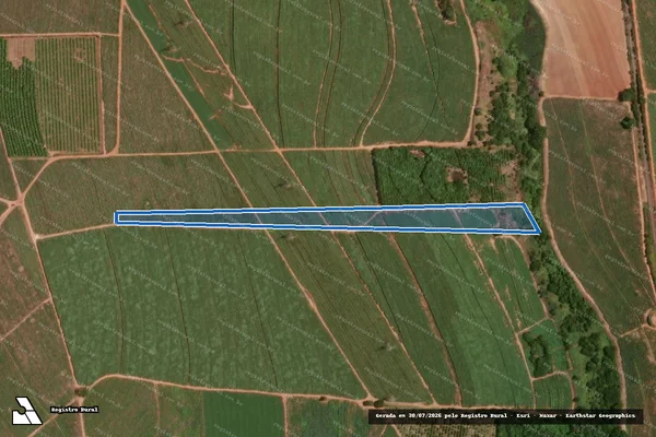 Imagem de satélite de ÁREA DESTACADA DO IMÓVEL DENOMINADO SÃO BERNARDO ENCRAVADO NA FAZENDA GRAMA - ÁREA DEST. DO IMÓVEL DEN. SÃO BERNARDO ENCR. NA FAZ. GRAMA em Taquaritinga - SP