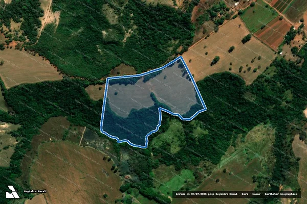 Imagem de satélite de Fazenda São Miguel - Parte 1 em Pimenta - MG