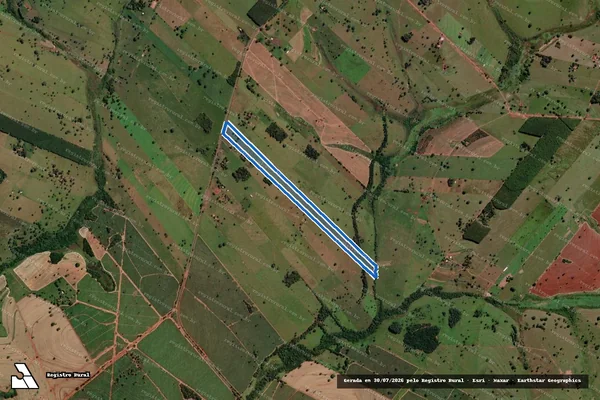 Imagem de satélite de SITIO SÃO SEBASTIÃO - Parte 1 em Três Fronteiras - SP