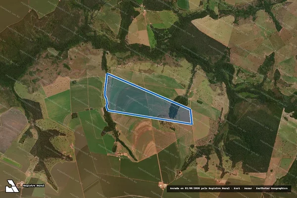 Imagem de satélite de Fazenda Maringá - Parcela 1 em Itiquira - MT