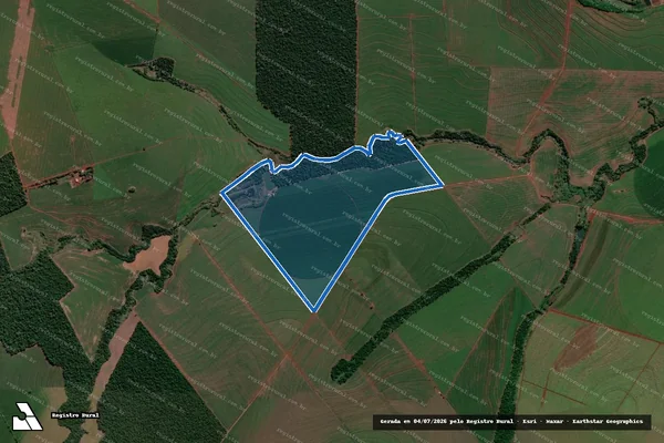 Imagem de satélite de Fazenda São Sebastião - PARTE 1 em Prado Ferreira - PR