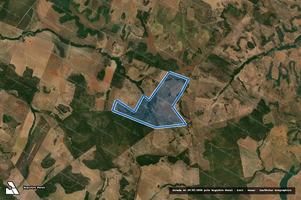 Imagem de satélite de Fazenda vale dos sonhos - Faz. Vale dos Sonhos em Campinápolis - MT