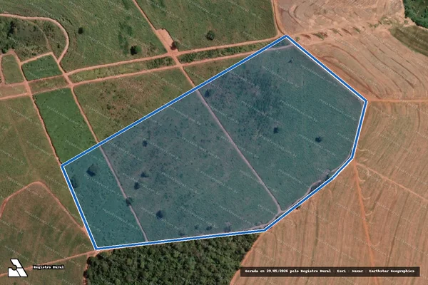 Imagem de satélite de Fazenda Cristo Rei I - Área Desmembrada ? Matrícula Origem n° 63.855 em Álvares Florence - SP