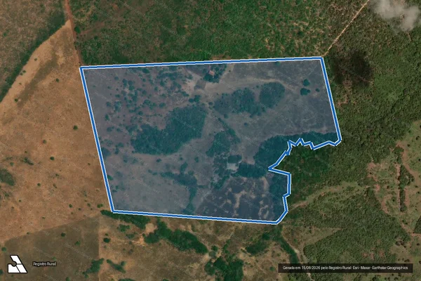 Imagem de satélite de Lote 61 - Projeto de Assentamento Campo Alegre (Gleba 01) - Lote 61 - Projeto de Assentamento Campo Alegre (Gleba 01) em São Miguel do Araguaia - GO