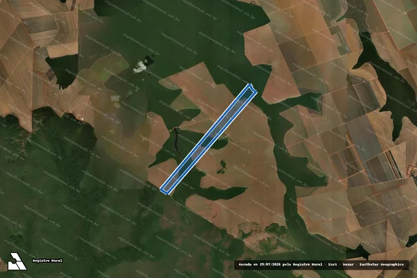 Imagem de satélite de Gleba Pilãozinho - Lote nº 15 - Mat. nº 1786 em Nova Mutum - MT