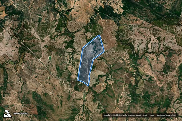 Imagem de satélite de FAZENDA SÃO JOSÉ ANTÔNIO OU QUEIXADA - Parte 1 em Faina - GO