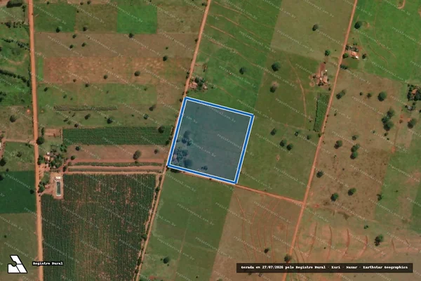Imagem de satélite de PROJETO CASULO SANTANA E SANTA EMILIA - Lote 112 em Brasilândia - MS