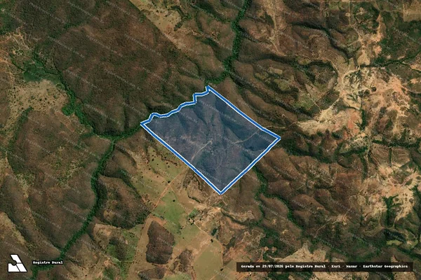 Imagem de satélite de Fazenda São João - Parcela 1 em Mirabela - MG