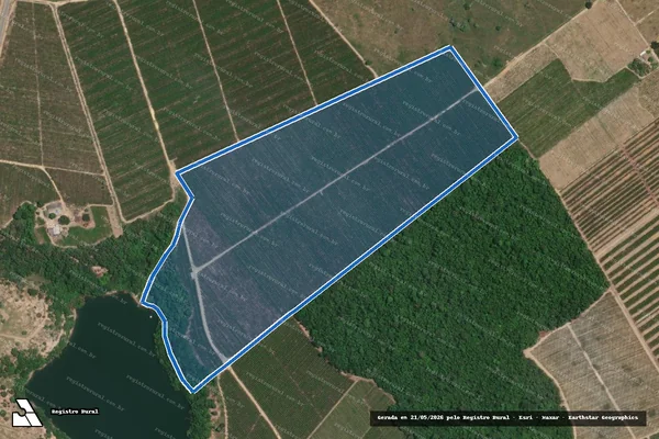 Imagem de satélite de FAZENDA SANTANA - PARCELA 01 em Linhares - ES