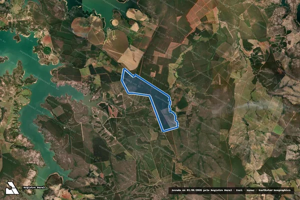 Imagem de satélite de Fazenda Diamante - Fazenda Diamante em Pompéu - MG