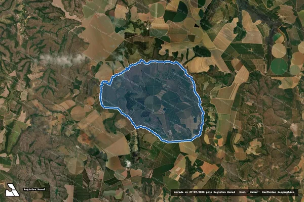 Imagem de satélite de Fazenda Tabuões e Araújos, lugar denominado Tabuões - 001 em Coromandel - MG