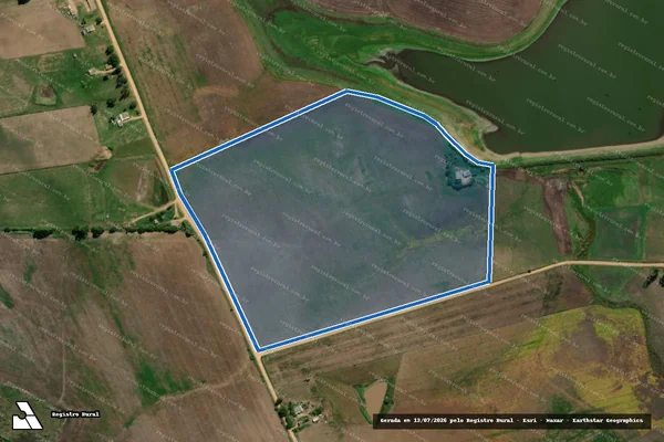 Imagem de satélite de PA LAGO AZUL – LOTE 03 em Herval - RS
