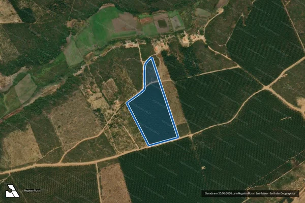 Imagem de satélite de FAZENDA SÃO CAMILO  - Parte 2 em Rio Pardo de Minas - MG