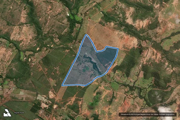 Imagem de satélite de Fazenda Jacaré - Parte 1 em Bocaiúva - MG