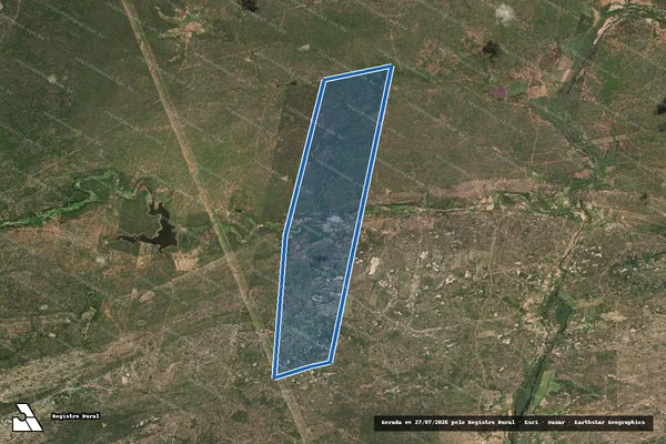 Imagem de satélite de FAZENDA PEDRA COMPRIDA - PARCELA 01 em Floresta - PE