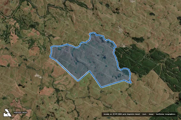 Imagem de satélite de FAZENDA DO POSTO - Parte 1 em Lages - SC